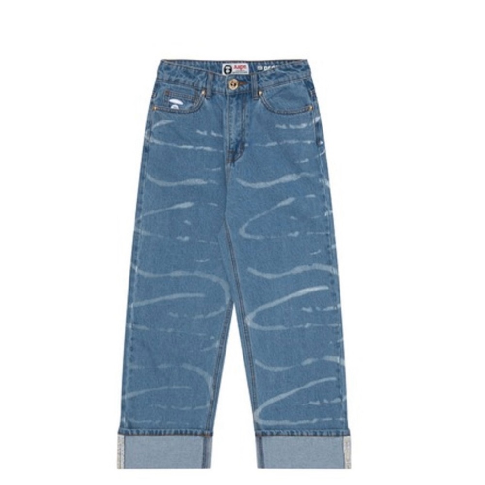 AAPE by A Bathing Ape Blue Denim Jeans